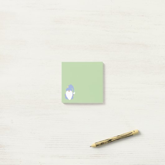 Post-it® Little Blue Gnome (Sur un bureau)