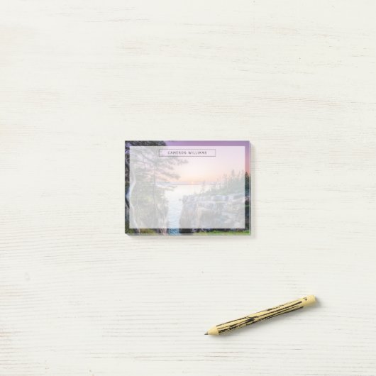 Post-it® Littoral | Parc national Ravens Nest Acadia Maine (Sur un bureau)