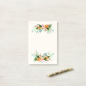 Post-it® Littoral personnalisé de | floral (Sur un bureau)