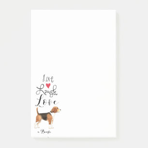 Post-it® Live Laugh Love a Beagle Post-it Notes