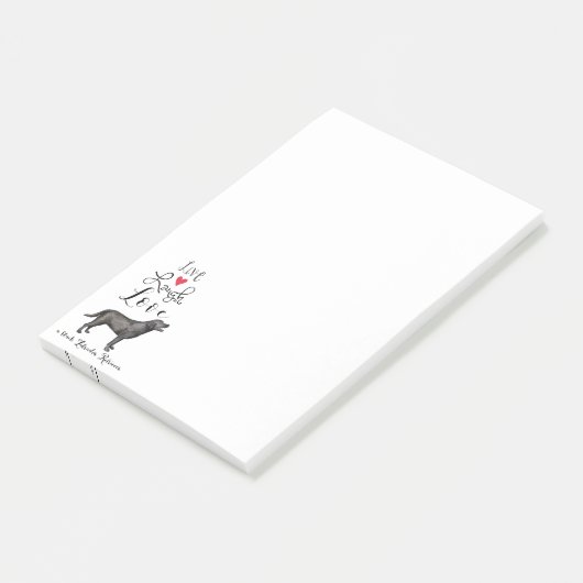 Post-it® Live Laugh Love a Black Lab (Incliné)