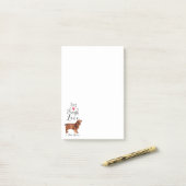 Post-it® Live Laugh Love a Field Spaniel Post-it Notes (Sur un bureau)