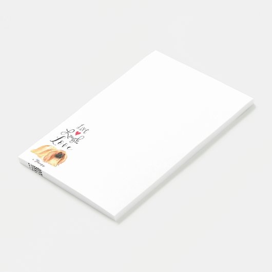Post-it® Live Laugh Love a Pekingese Notes (Incliné)