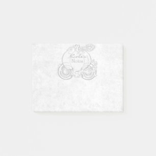 Post-it® Livre personnalisé du carrosse blanc de Cendrillon