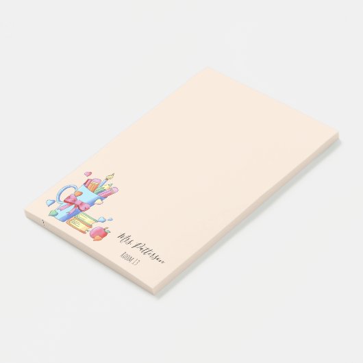 Post-it® Livres Apple and Hearts Notes de l'enseignant (Incliné)