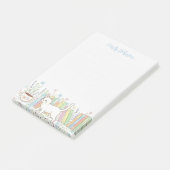 Post-it® Livres Chats & Café Floral Personnalisé (Incliné)