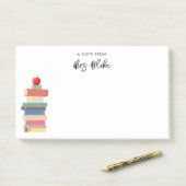 Post-it® Livres d'appréciation de l'enseignant Apple (Sur un bureau)