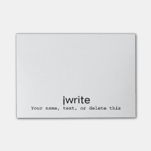 Post-it® L'iwrite personnalisé de note de cadeau d'auteur