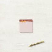 Post-it® Lizard tribal Orange (Sur un bureau)