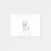 Post-it® Llama Ain n'a pas le temps (Devant)