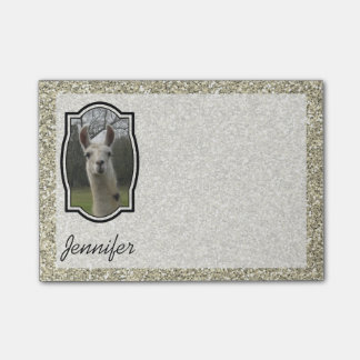 Post-it® Llama brillant N pétillant en Champagne d'or