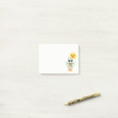 Post-it® Llama cool et soleil kawaii souriant (Sur un bureau)