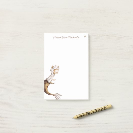 Post-it® Llama de sirène (Sur un bureau)