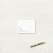Post-it® Llama Dot Rose & White Dot Dit Quelque Chose (Sur un bureau)