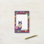 Post-it® Llama florale mignonne (Sur un bureau)