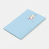 Post-it® Llama Lady Douce Avec Rose (Incliné)