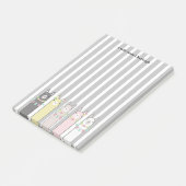 Post-it® Llamas colorées Cute Retro Personnalisées (Incliné)