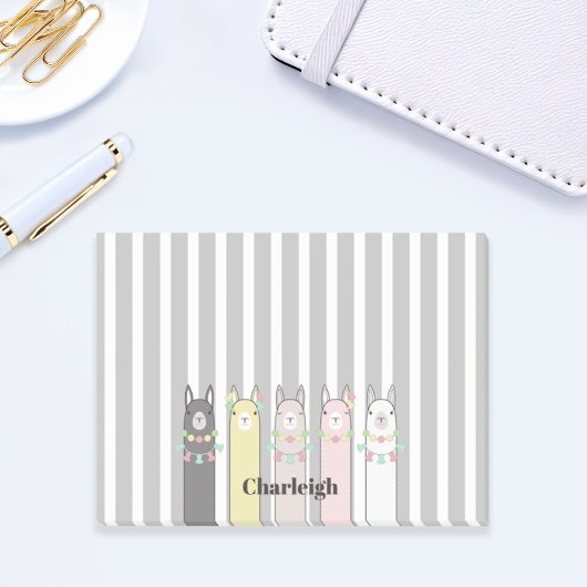 Post-it® Llamas colorés rétro personnalisés mignons