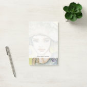 Post-it® llustration d'une belle, sensible fille (Bureau)