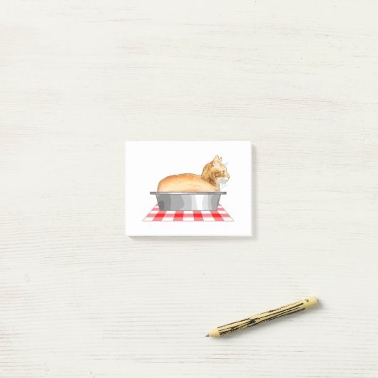 Post-it® Loaf of Cat Pan (Sur un bureau)