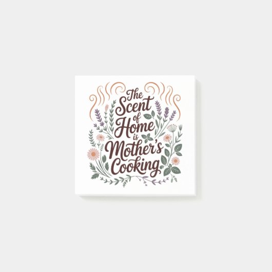 Post-it® L'odeur de la maison est la cuisine de maman (Devant)