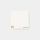 Post-it® Logo affaires crème beige (Devant)