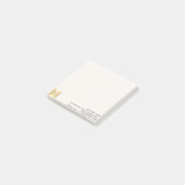 Post-it® Logo affaires crème beige (Incliné)