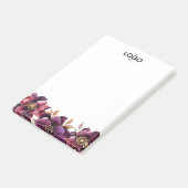 Post-it® Logo classique élégant violet doré (Incliné)