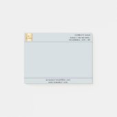 Post-it® Logo commercial gris clair (Devant)