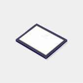 Post-it® Logo d'avocat aux échelles de justice en or élégan (Incliné)