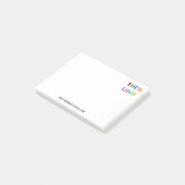 Post-it® Logo de Custom (Incliné)