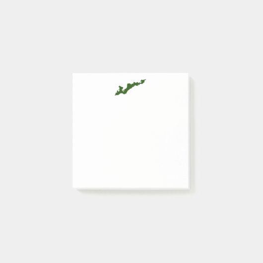 Post-it® Logo de Fishers Island Post-its - Vert (Devant)