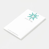 Post-it® Logo de flocon de neige de Noël moderne (Incliné)