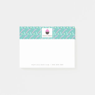 Post-it® Logo de l'entreprise de gâteaux de boulangerie Cup