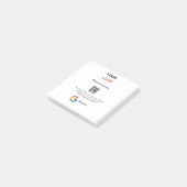 Post-it® logo de l'entreprise de révision Google Scan QR re (Incliné)