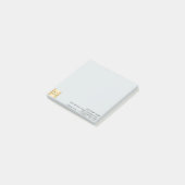 Post-it® Logo de l'entreprise gris clair (Incliné)