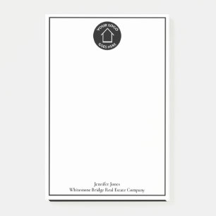 Post-it® Logo de l'entreprise immobilière personnalisée Sim