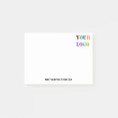 Post-it® Logo de l'entreprise personnalisée et notes commer (Devant)