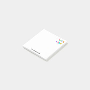 Post-it® Logo de l'entreprise personnalisée et texte votre 