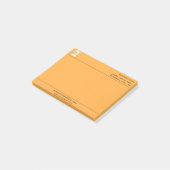 Post-it® Logo de l'entreprise Tangerine orange (Incliné)