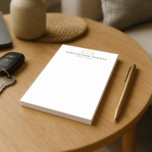 Post-it® Logo de maison moderne Gold Immobilier, Réalisateu