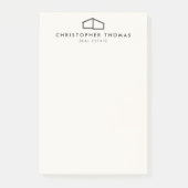 Post-it® Logo de maison moderne Ivoire Immobilier, Réalisat (Devant)