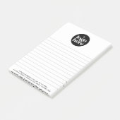 Post-it® Logo de marque d'entreprise simple moderne (Incliné)