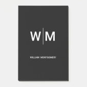 Post-it® Logo de marque noire | Entreprise (Devant)