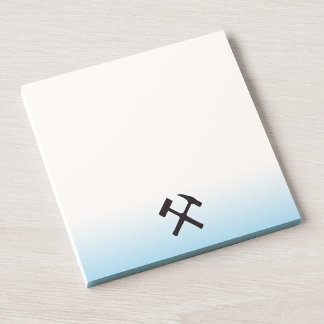 Post-it® Logo de marteau de roche de géologue