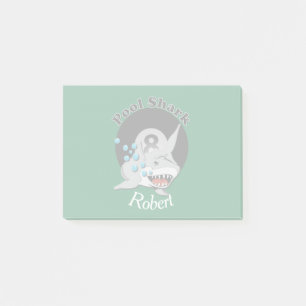Post-it® Logo de requin de piscine de huit boules avec le