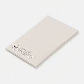Post-it® Logo de société moderne professionnel beige (Incliné)