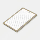 Post-it® Logo de texture or tendance Lined (Incliné)