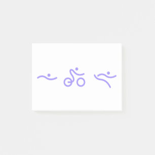 Post-it® Logo de Triathlon clair violet