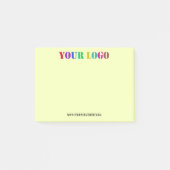 Post-it® Logo de votre entreprise et notes postales personn (Devant)